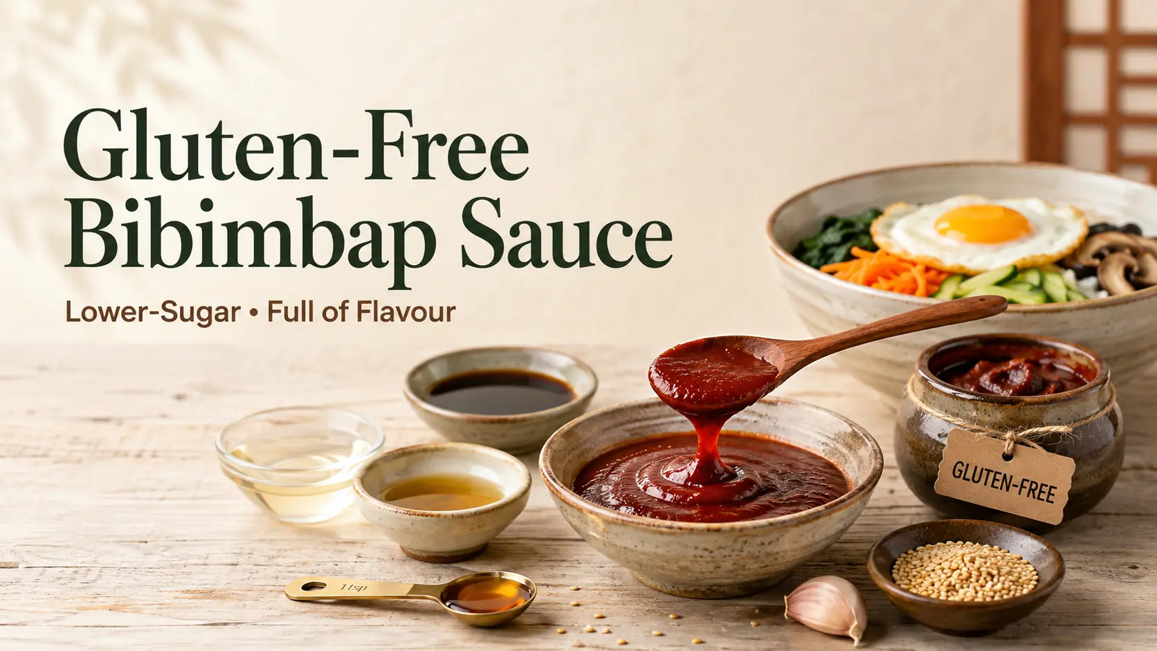 Gluten-Free Bibimbap Sauce Recipe: Lower-Sugar and Full of Flavour
