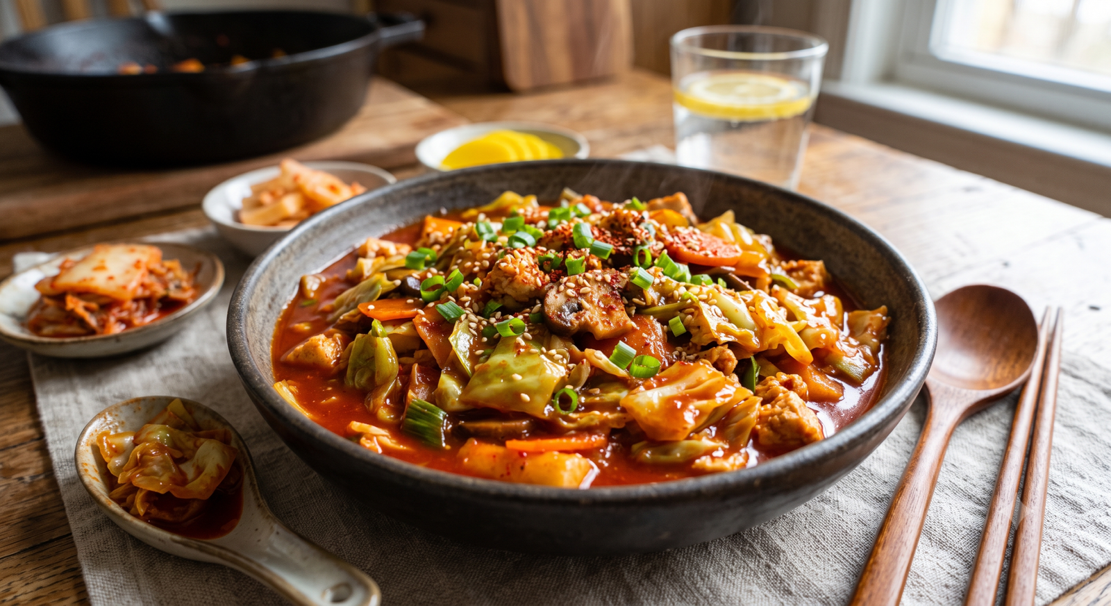 Guilt-Free Vegan Tteokbokki: A Healthier Low-Glycemic Cabbage Alternative
