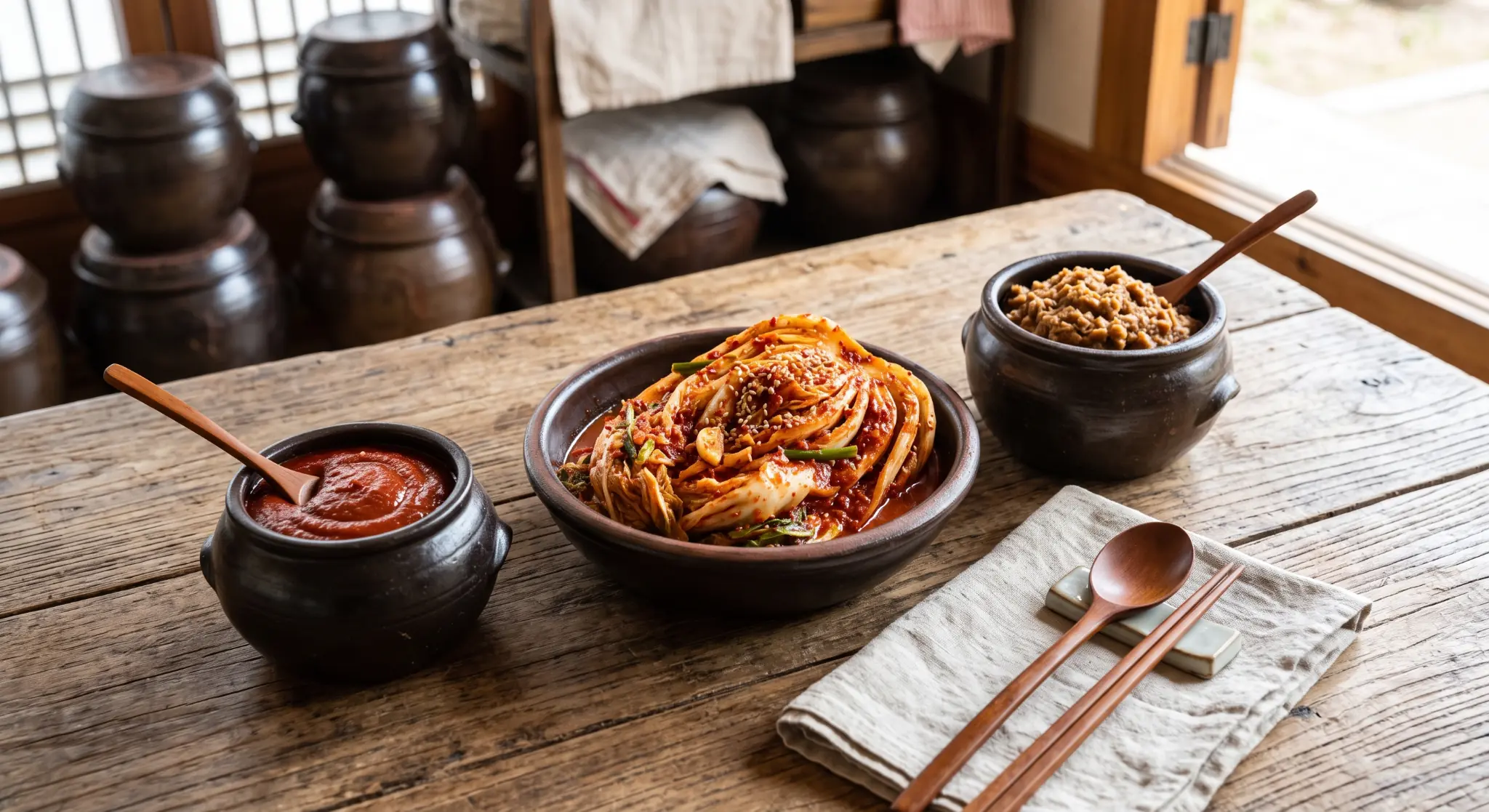 3 Essential Korean Fermented Foods: Kimchi, Doenjang and Gochujang