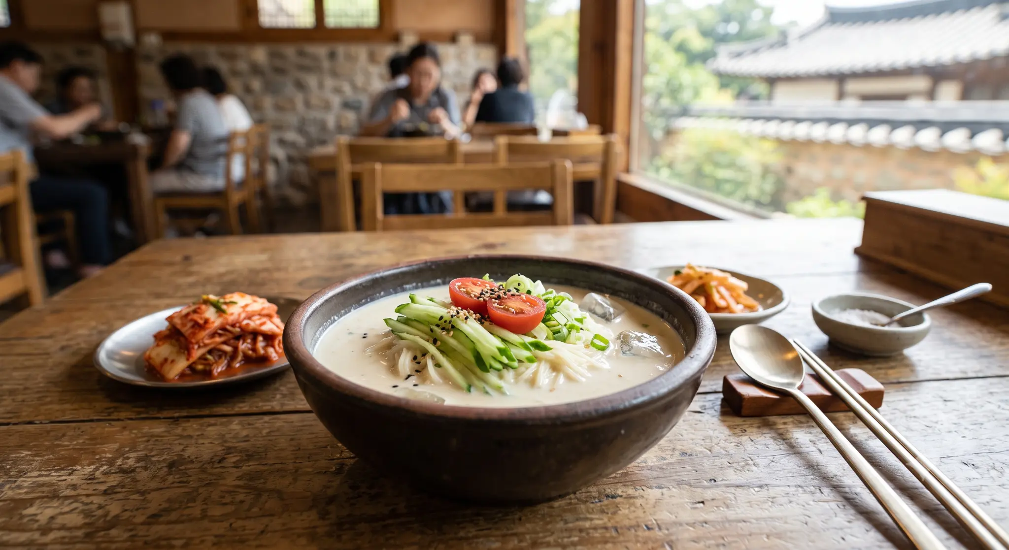 Korean Kongguksu: A Protein-Rich Soybean Noodle Soup for Summer
