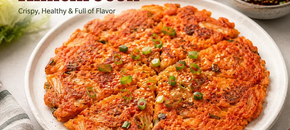 Crispy Oil-Free Kimchi Jeon: Easy Korean Pancake Recipe