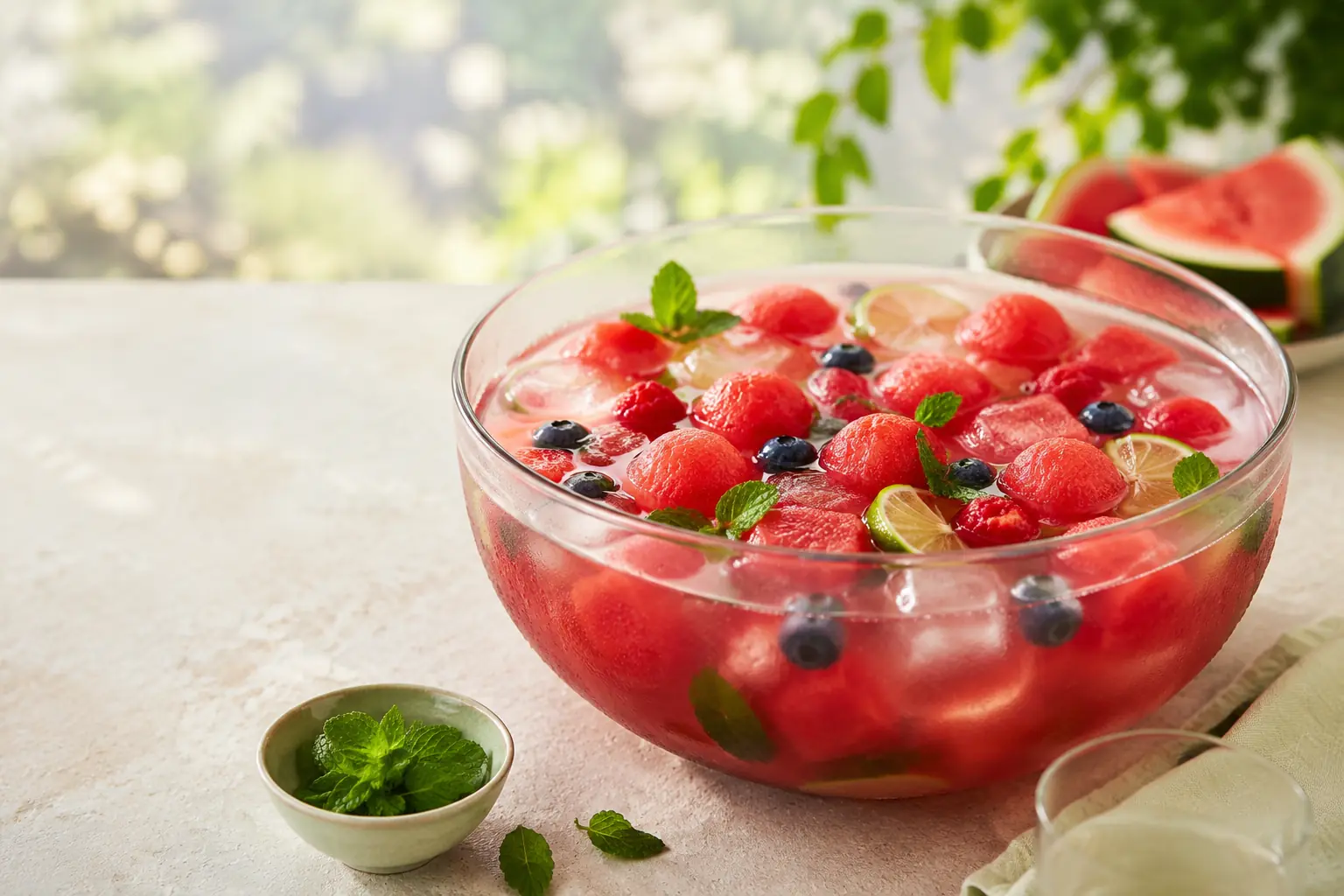 Healthy Subak Hwachae: Lower-Added-Sugar Korean Watermelon Punch