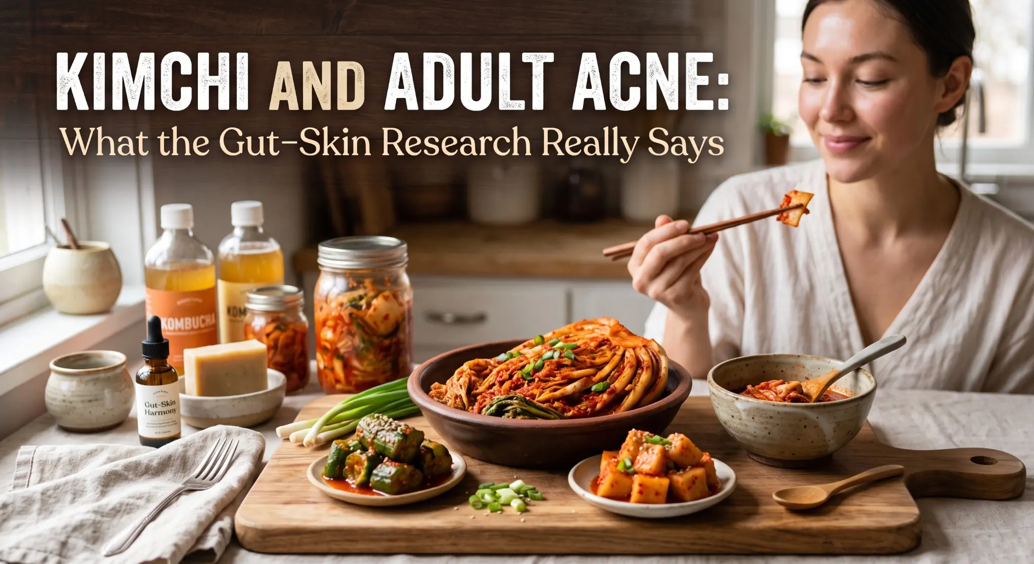 Kimchi and Adult Acne: What the Gut–Skin Research Really Says