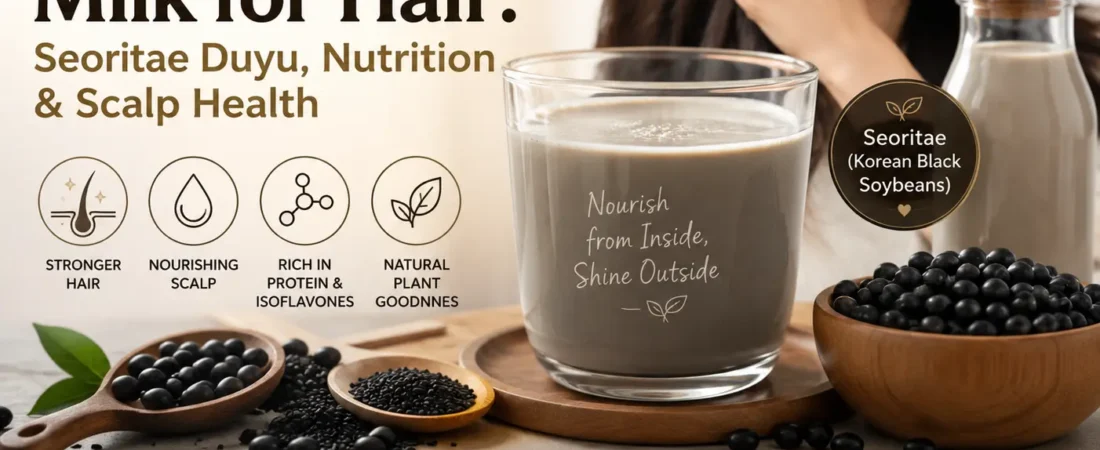Korean Black Soybean Milk: Seoritae Duyu, Nutrition and Hair Health