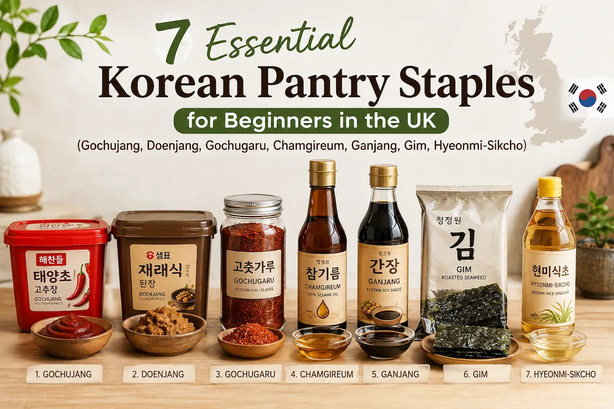 7 Essential Korean Pantry Staples for Beginners in the UK