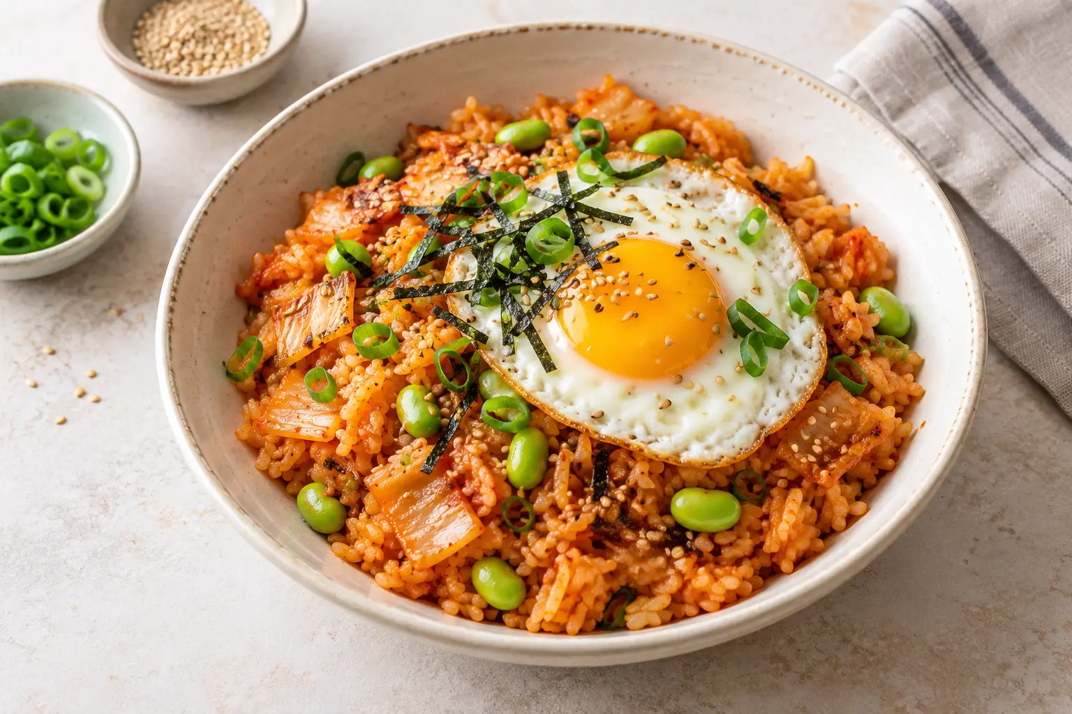 Easy Korean Kimchi Fried Rice with Egg: A 15-Minute Meal