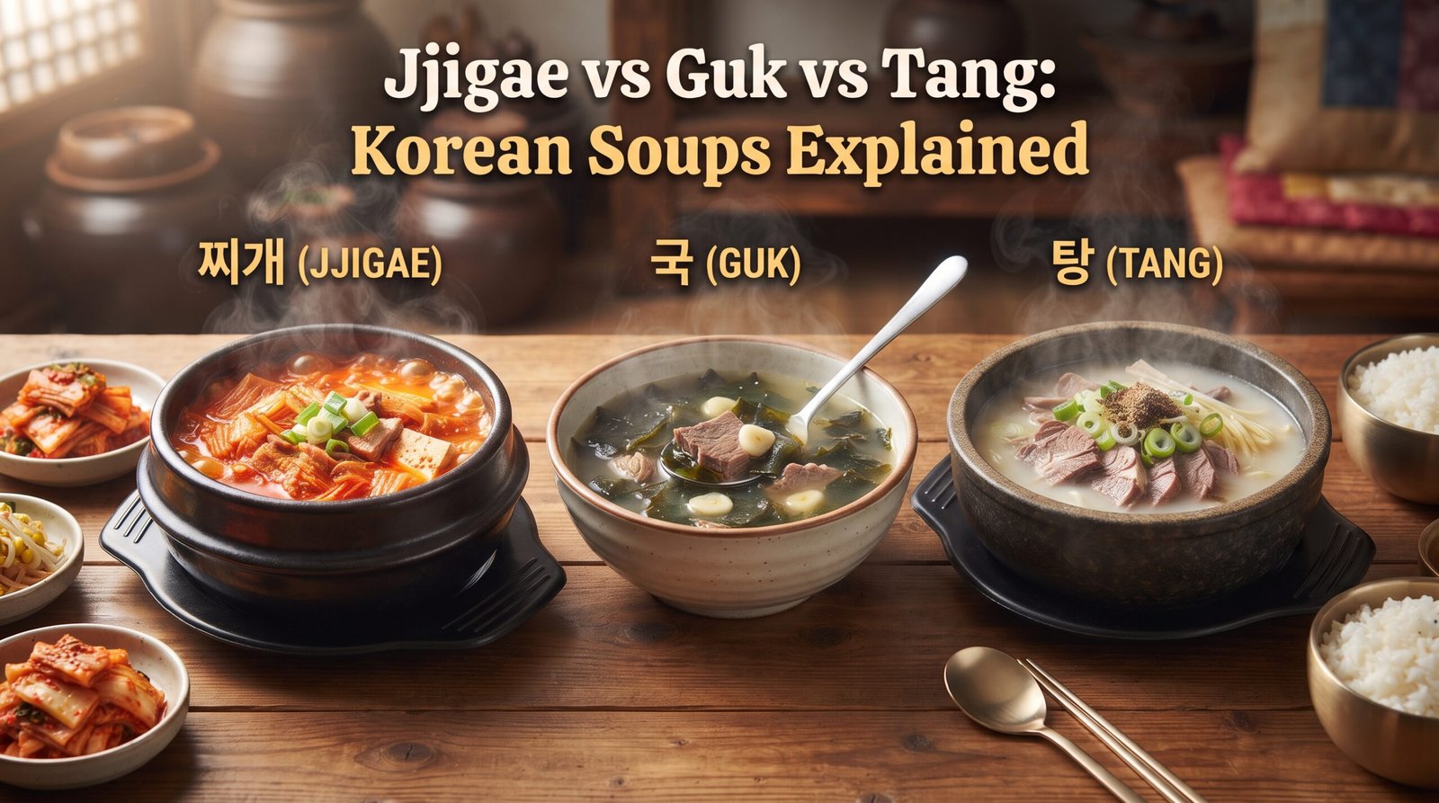 Jjigae vs Guk vs Tang: Korean Soups Explained